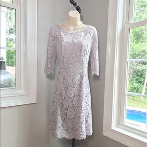 Eliza J Gray Lace Fit & Flare Cocktail Dress - Women’s 12  WORN ONCE